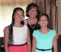 Manatee Chapter Registrar with her neices.